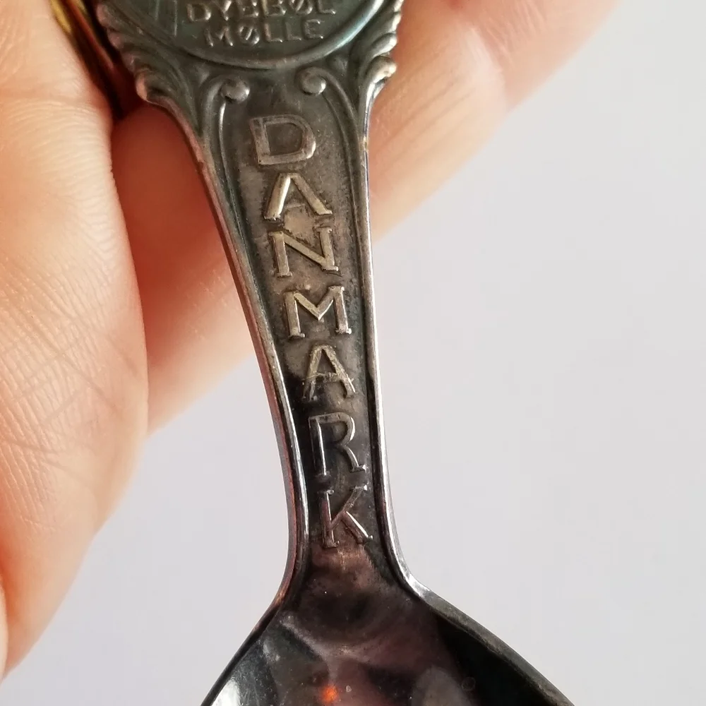 Vintage Denmark spoon silver plate Danmark Dybbol Molle Dana Souvenir
